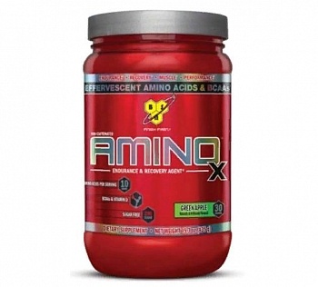 Анонс фото bsn amino x (435 гр.) зеленое яблоко