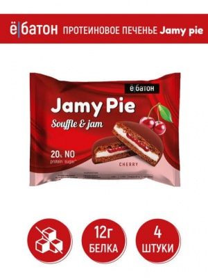 Детальное фото Ё-батон Jamy Pie Souffle and Jam (60 гр) Вишня