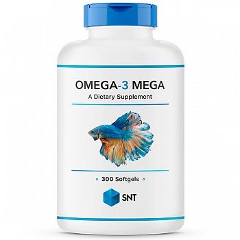 Анонс фото snt omega-3 mega (330/220 ее) 1000 mg (300 гел.капс)