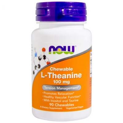 Детальное фото NOW L-Theanine 100 mg (90 жев. табл)