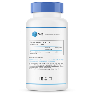 Детальное фото SNT Methyl Folate 400 mсg (60 табл)