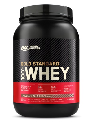 Детальное фото Optimum Nutrition Gold Standard 100% Whey (0,9 кг) Шоколадный солод