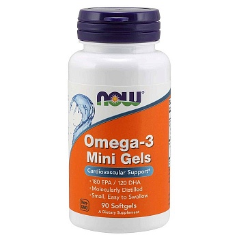 Анонс фото now omega-3 mini gels (90 гел. капс)