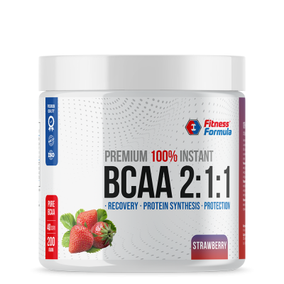 Детальное фото Fitness Formula BCAA 2:1:1 (200 гр) Клубника