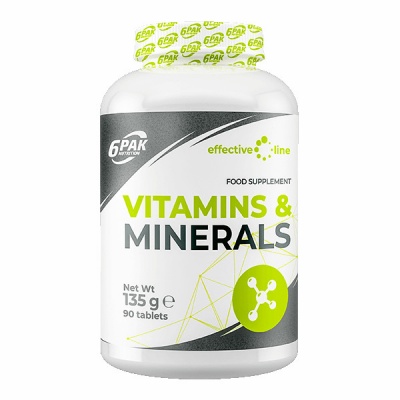 Детальное фото 6Pak Effective Line Vitamins & Minerals (90 табл)