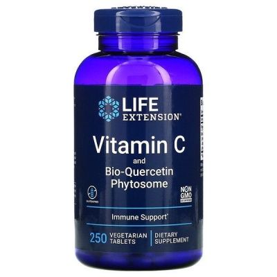 Детальное фото Life Extension Vitamin C and Bio-Quercetin Phytosome (250 вег. табл)