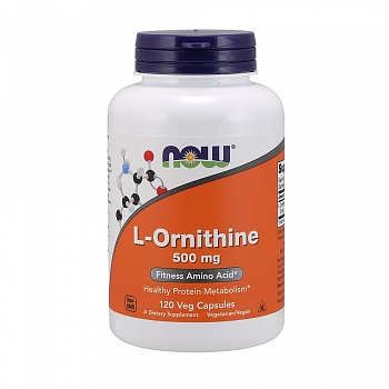 Анонс фото now l-ornithine 500 mg (120 капс)