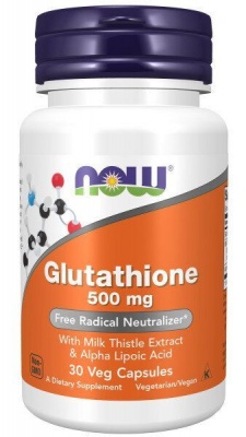 Детальное фото NOW Glutathione 500 mg (30 вег. капс)