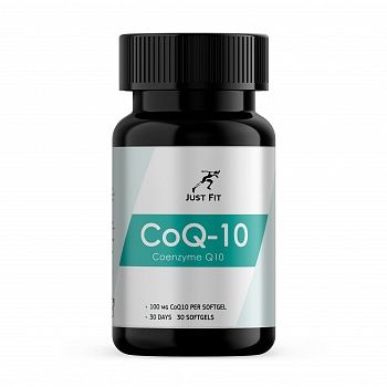 Анонс фото just fit coenzyme q10 100 mg (30 капс)