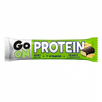 Анонс фото go on protein bar 20% (50 гр) peanut