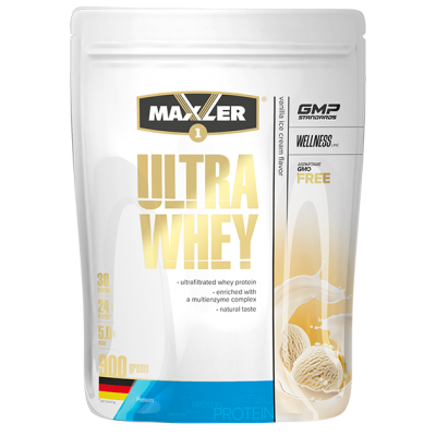 Детальное фото Maxler Ultra Whey (900 гр) Ванильное мороженое