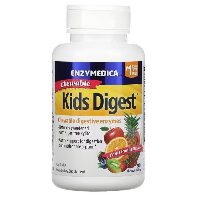 Детальное фото Enzymedica Kids Digest (90 жев. табл) Фруктовый пунш