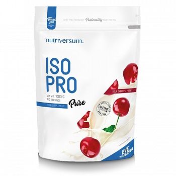 Анонс фото nutriversum pure iso pro (1000 гр) белый шоколад & клубника