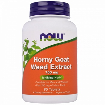 Анонс фото now horny goat weed extract 750 mg (90 табл)
