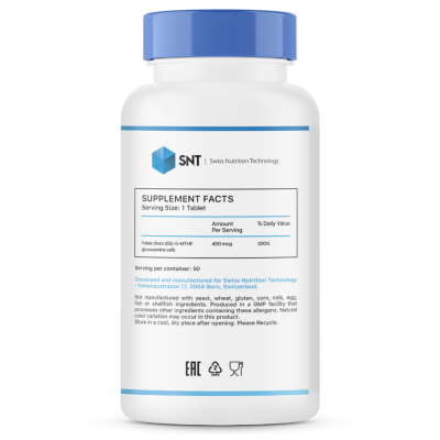 Детальное фото SNT Methyl Folate 400 mсg (90 табл)