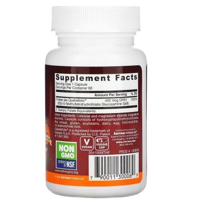 Детальное фото Jarrow Methyl Folate 400 mcg (60 вег. капс)