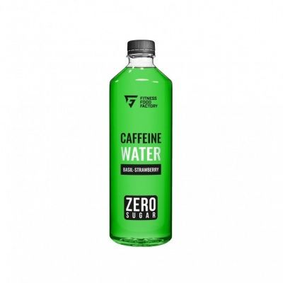 Детальное фото Fitness Food Factory Caffein water (500 мл) Клубника-базилик