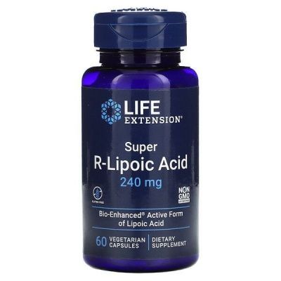 Детальное фото Life Extension Super R-Lipoic Acid 240 mg (60 вег. капс)