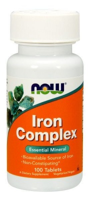 Детальное фото NOW Iron Complex (100 табл)