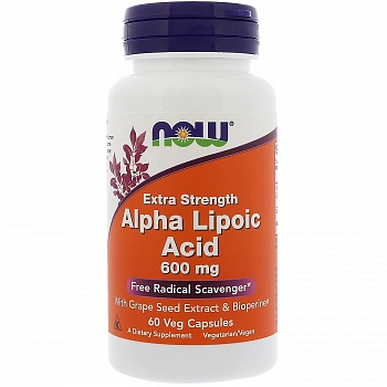 Анонс фото now alpha lipoic acid 600 mg extra strength (60 капс)