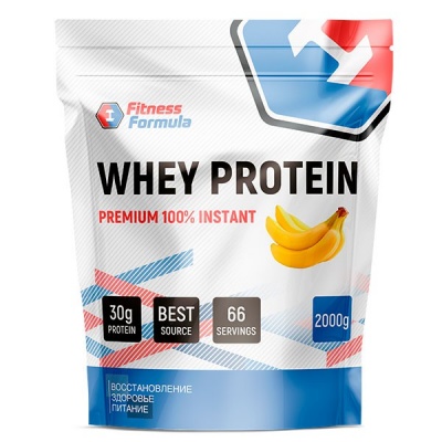 Детальное фото Fitness Formula 100% Whey Protein Premium (2000 гр) Банан
