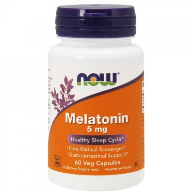 Детальное фото NOW Melatonin 5 mg (60 капс)