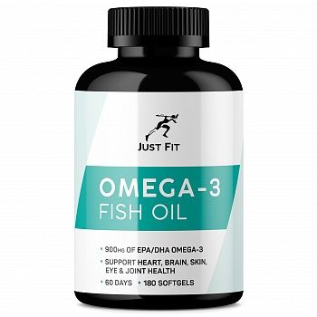 Анонс фото just fit omega-3 1000 mg (180 гел. капс)