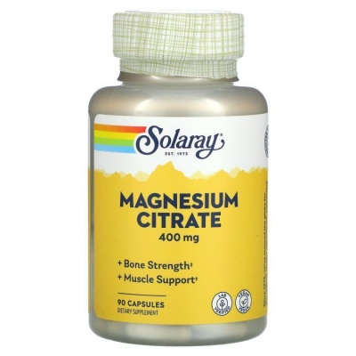 Детальное фото Solaray Magnesium Citrate 400 mg (90 капс)