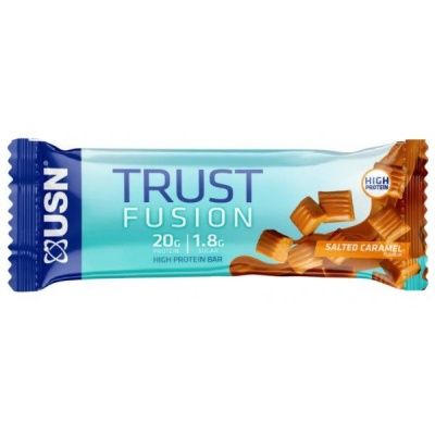 Детальное фото USN Trust Fusion High Protein Bar (55 гр) Соленая карамель