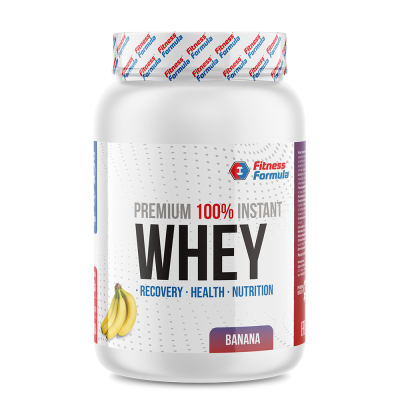 Детальное фото Fitness Formula Whey Protein Premium (900 гр) банка Банан