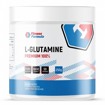 Анонс фото fitness formula glutamine (250 гр)