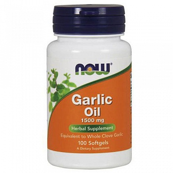 Анонс фото now garlic oil 1500 mg (100 гел. капс)