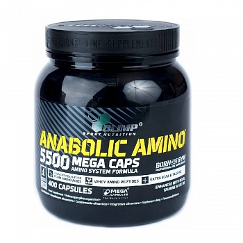 Анонс фото olimp anabolic amino 5500 mega caps (400 капс)