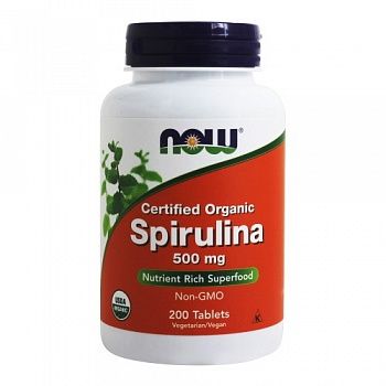 Анонс фото now spirulina 500 mg (200 tabs)