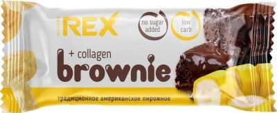 Детальное фото ProteinRex Brownie (50 гр) Банан-Коллаген