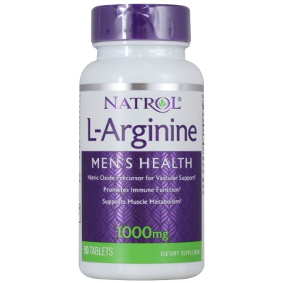 Детальное фото Natrol L-Arginine 1000 mg (50 табл)