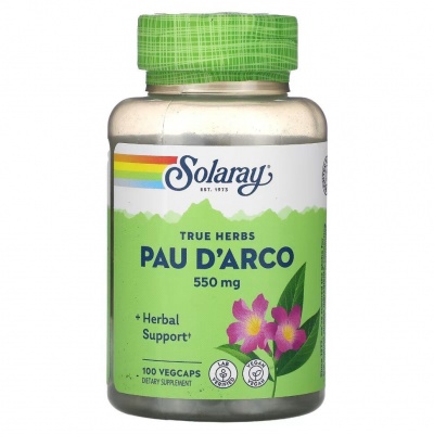 Детальное фото Solaray Pau D'Arco 550 mg (100 вег. капс)