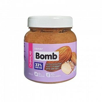 Анонс фото chikalab senor bomb (250 гр) миндальная паста с морской солью