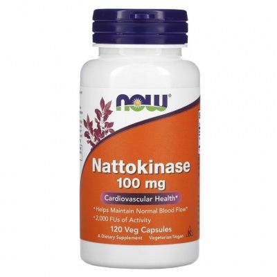 Детальное фото NOW Nattokinase 100 mg (120 вег. капс)