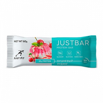 Анонс фото just fit justbar (60 гр) вишневый пудинг