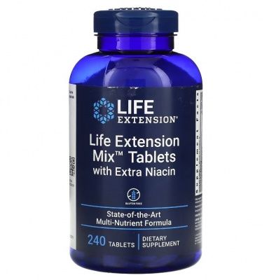 Детальное фото Life Extension Mix™ Tablets with Extra Niacin (240 табл)