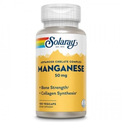 Детальное фото Solaray Manganese 50 mg (100 вег. капс)