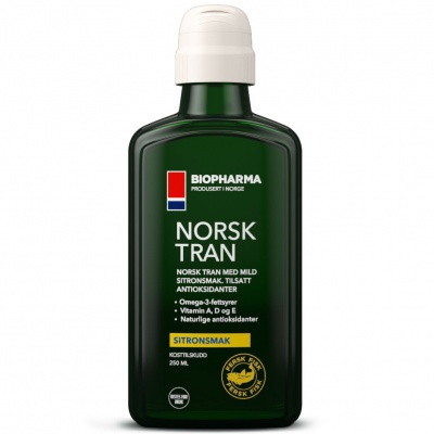 Детальное фото Biopharma Norsk Tran Omega-3 (250 мл) Лимон