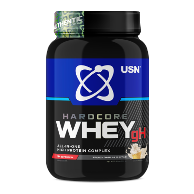 Детальное фото USN (SAR) Hardcore Whey GH (908 гр) Французская ваниль