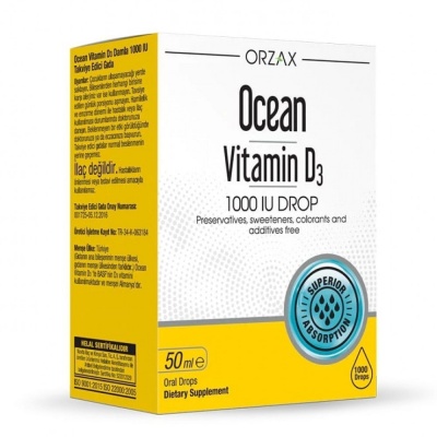 Детальное фото Orzax Ocean Vitamin D3 1000 IU Drop (50 мл)