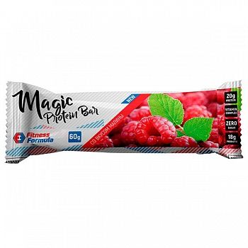 Анонс фото fitness formula magic protein bar (60 гр) малина