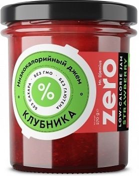 Анонс фото mr.djemiuszero низкокалорийный джем (270 гр) клубника