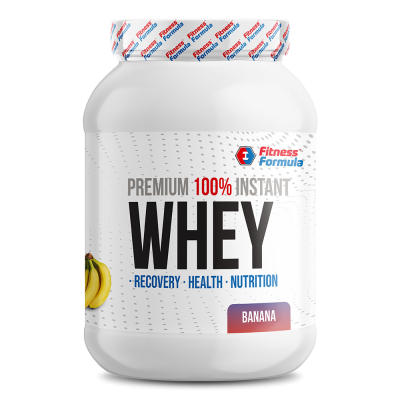 Детальное фото Fitness Formula Whey Protein Premium (2000 гр) банка Банан