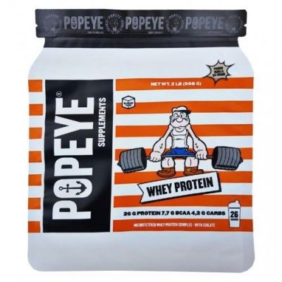 Детальное фото Popeye Whey Protein (908 гр) пакет Шоколад - миндаль