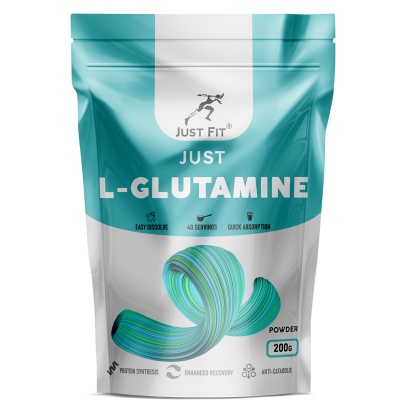 Детальное фото Just Fit L-Glutamine (200 гр) Без вкуса pr66